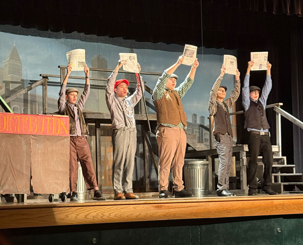 Village Glen production of Newsies Jr.