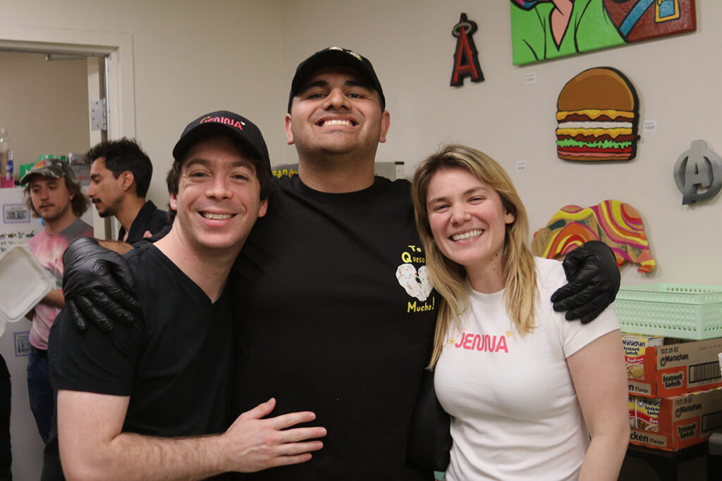 Members of the Beauty by Jenna team stopped by to show their support and celebrate alongside students. 